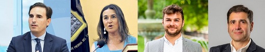 Guzmán Gómez (PP), Olga Mohíno (Medina Primero), Luis Manuel Pascual (PSOE), Alberto Amigo (Vox).